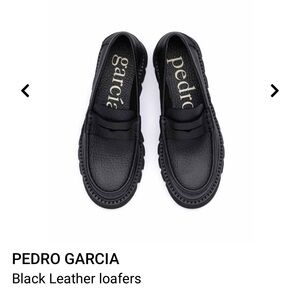 Pedro Garcia Black Leather Loafers